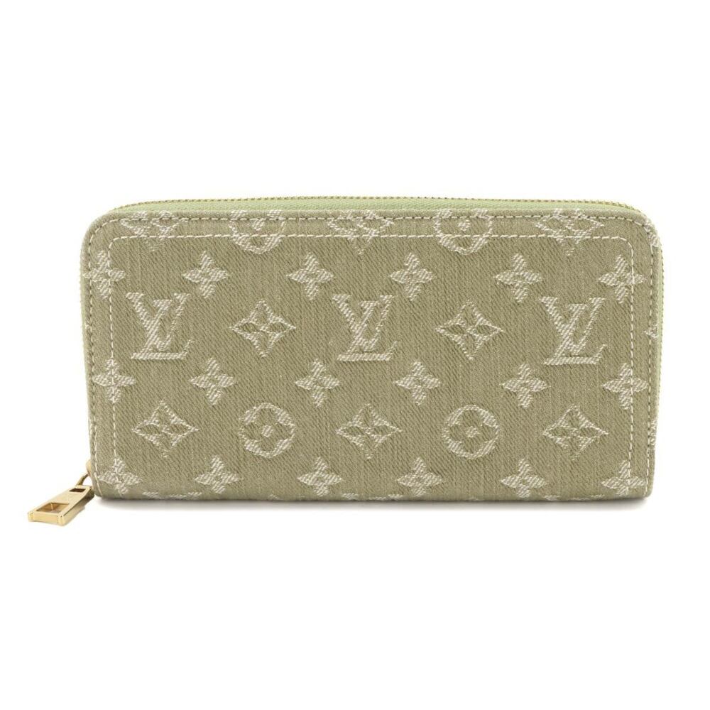 Louis Vuitton Monogram Denim Zippy Wallet Round Long Khaki M28297 RFID